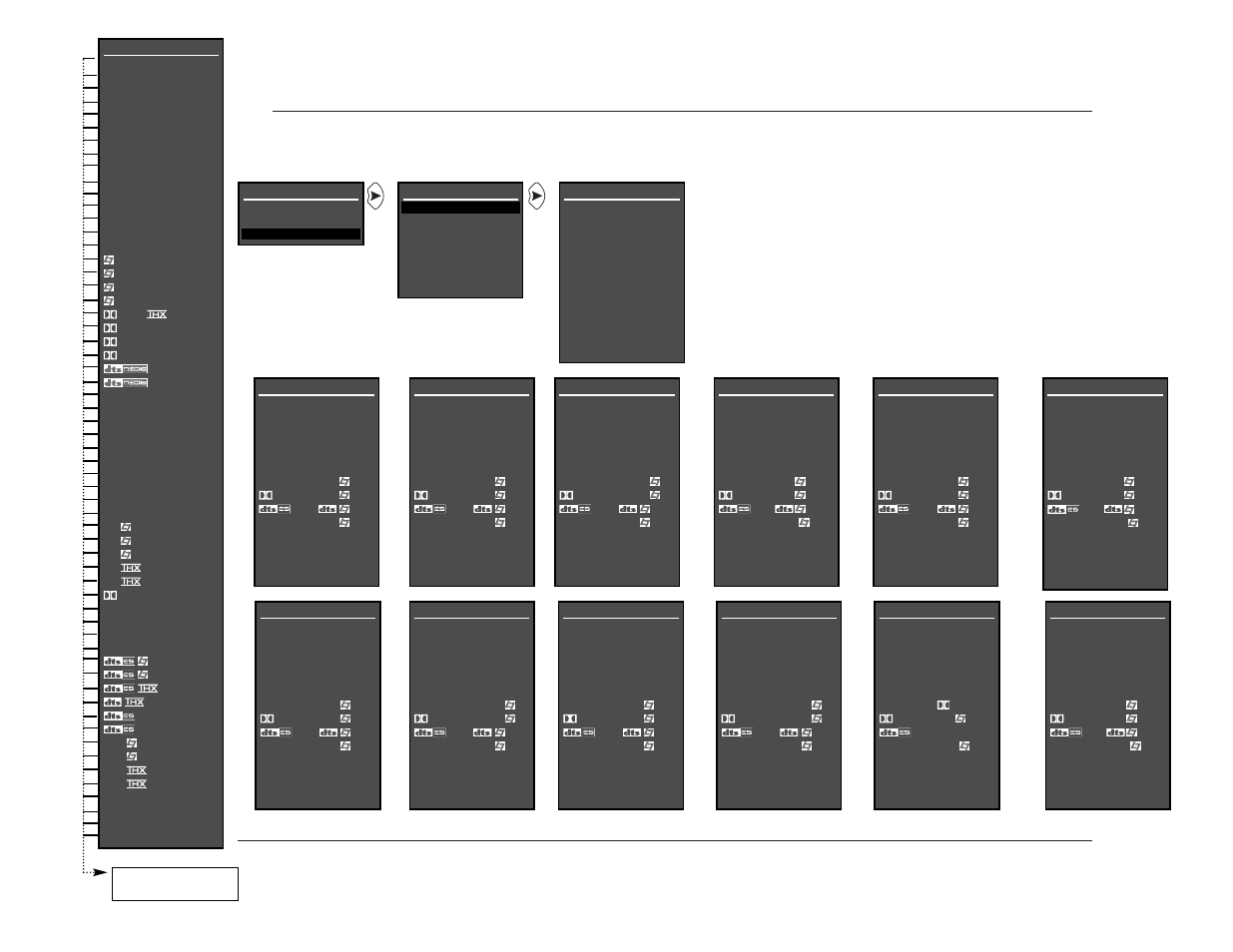 Appendix, Menu trees, Jbl a-6 | JBL SYNTHESIS SDP-40 User Manual | Page 151 / 171