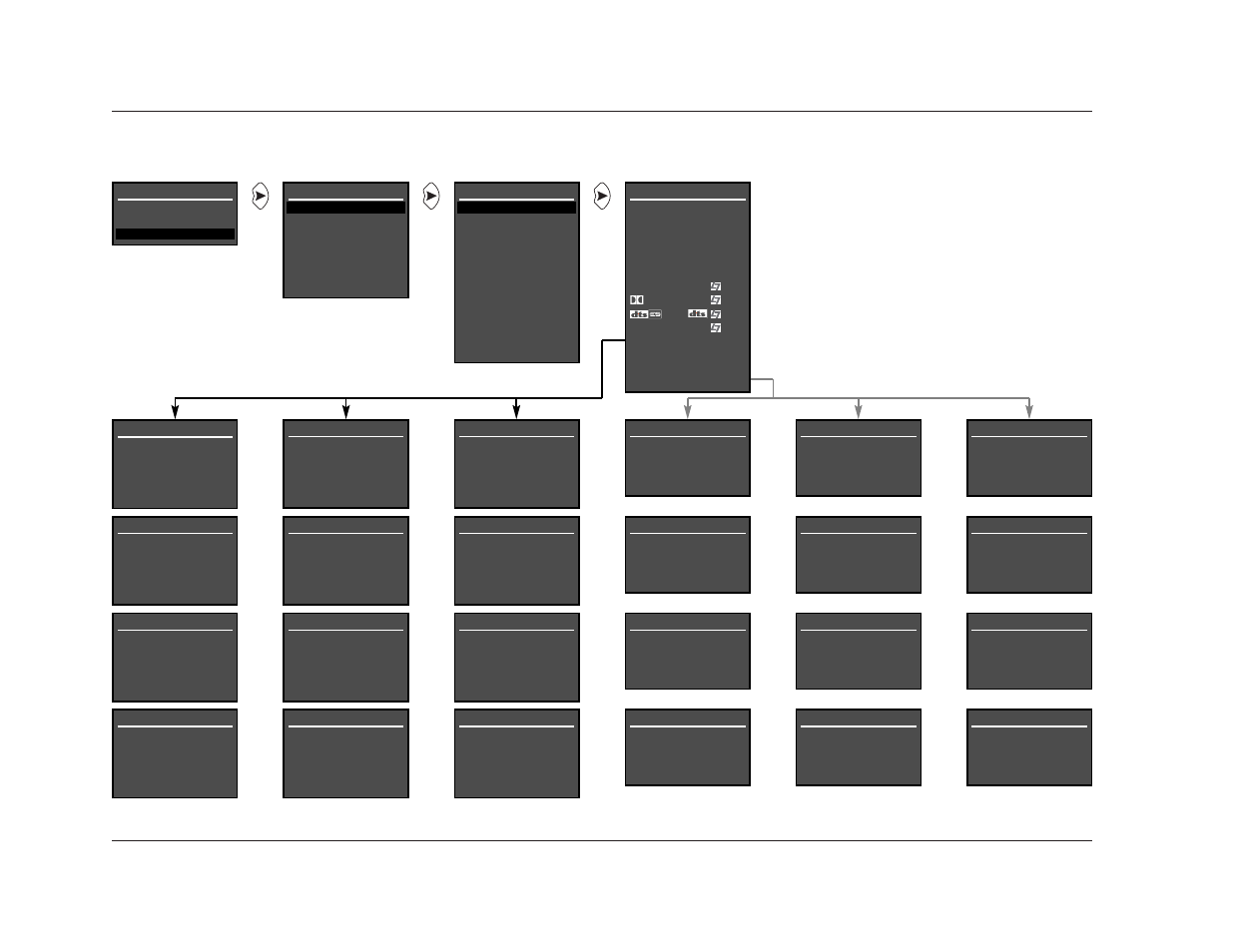 Appendix, Menu trees, Jbl a-8 | JBL SYNTHESIS SDP-40 User Manual | Page 153 / 171