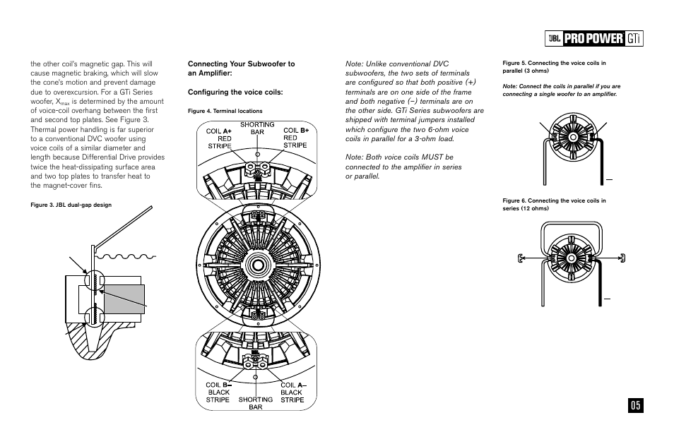 Pro power | JBL W10GTi User Manual | Page 5 / 8