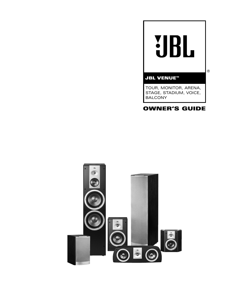 JBL Venue Series User Manual | 4 pages