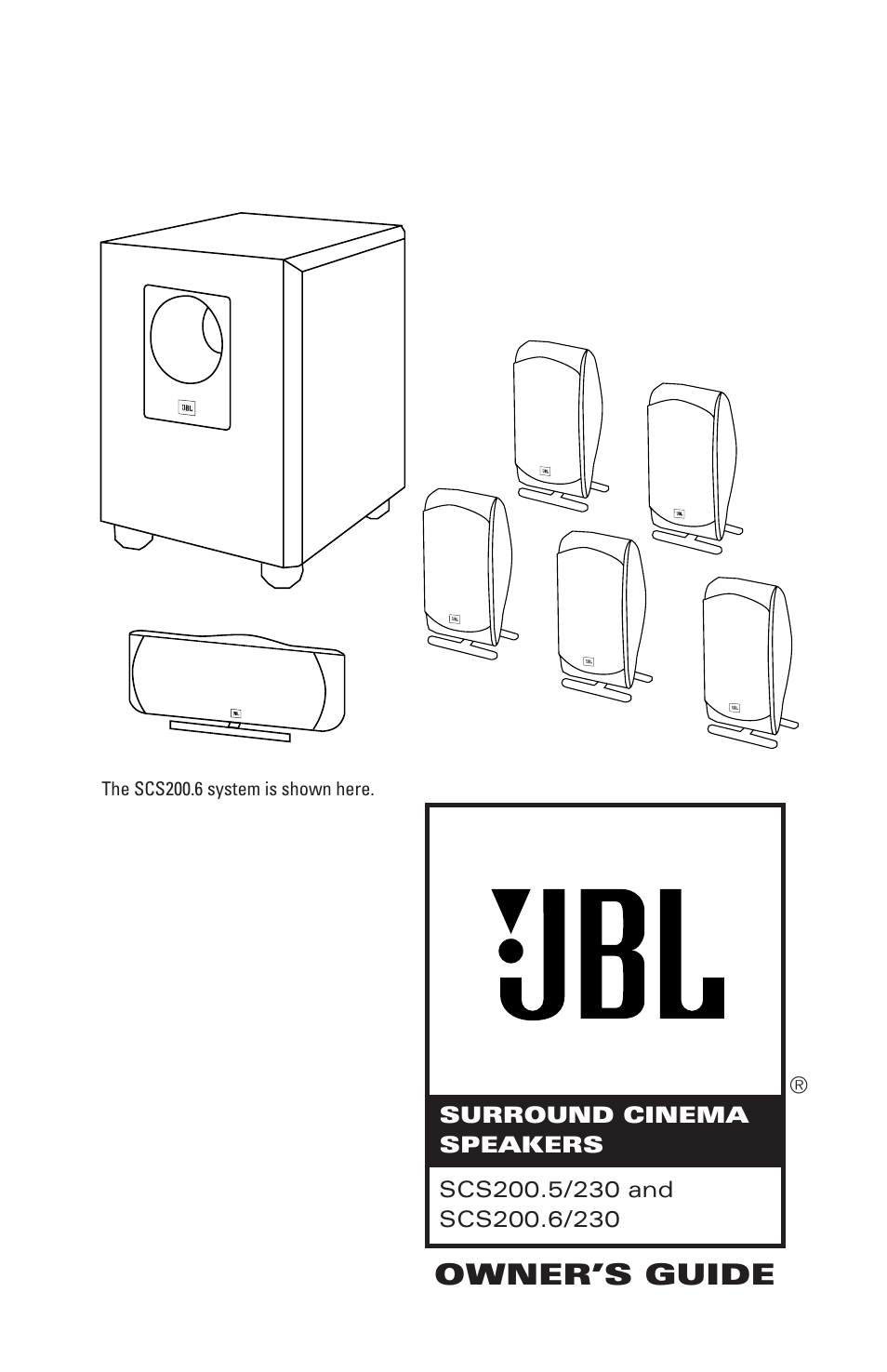 JBL SCS200.6/230 User Manual | 14 pages