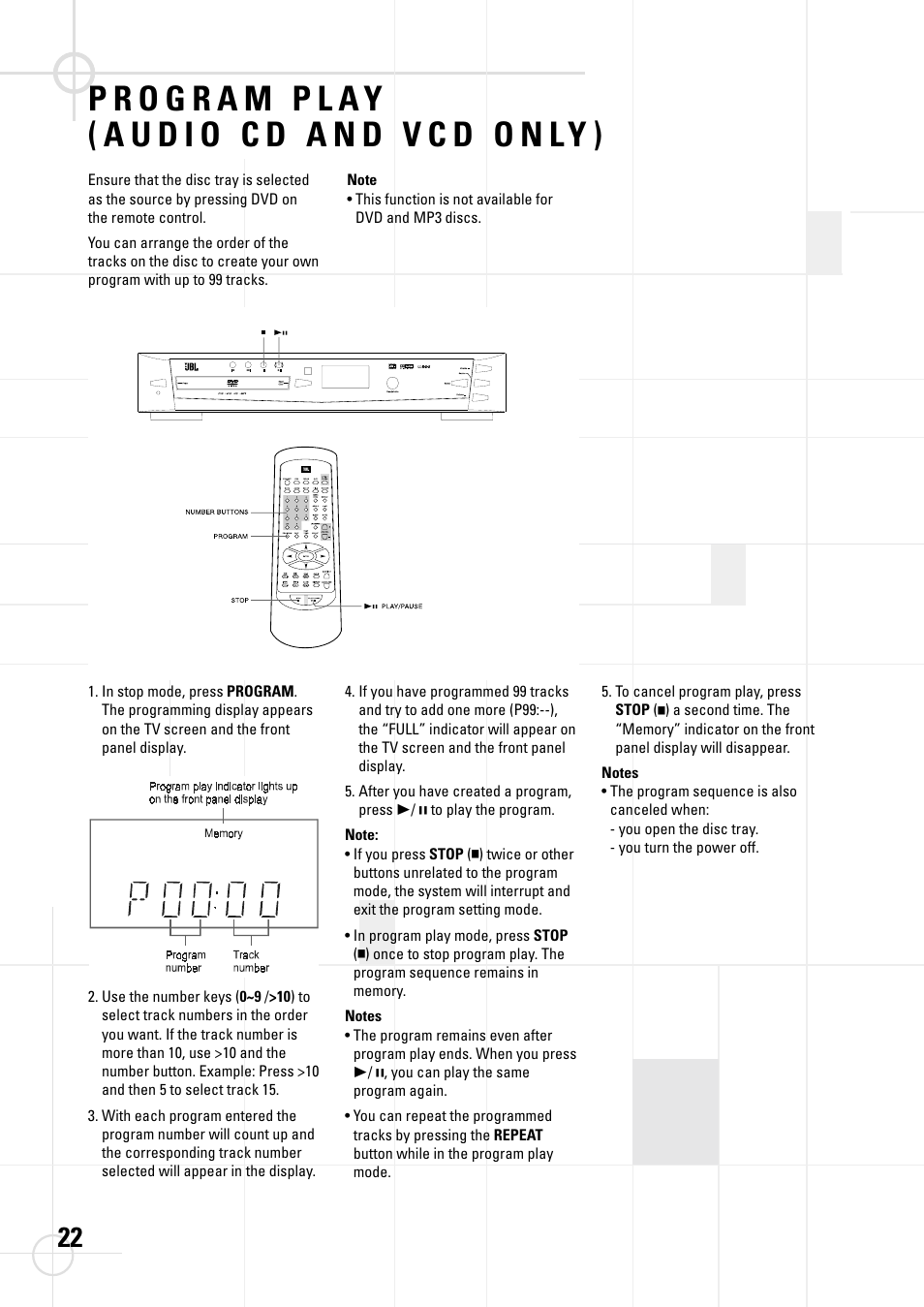 JBL DSC 800 User Manual | Page 24 / 50