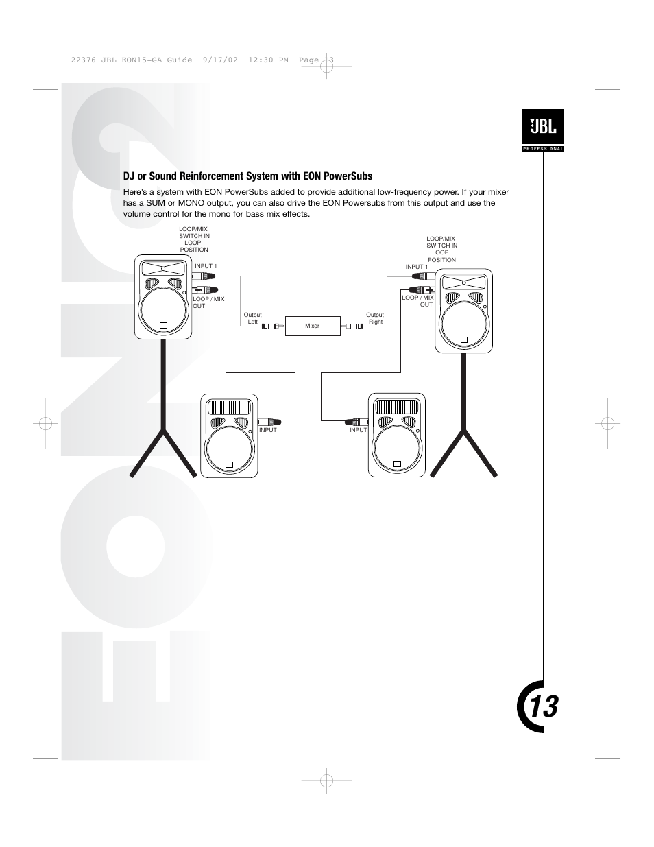 JBL EON15 User Manual | Page 12 / 23