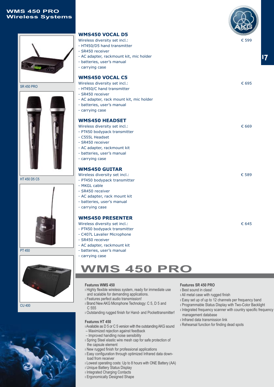 Wms 450 pro | JBL C414B-XLII+H85 User Manual | Page 17 / 52