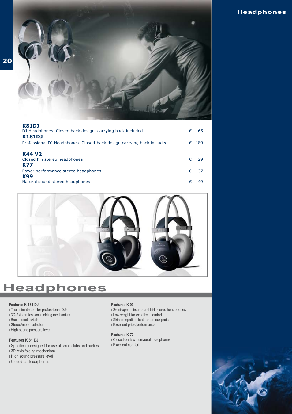 Headphones | JBL C414B-XLII+H85 User Manual | Page 20 / 52