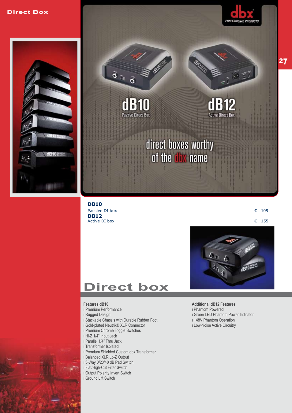 Direct box | JBL C414B-XLII+H85 User Manual | Page 27 / 52