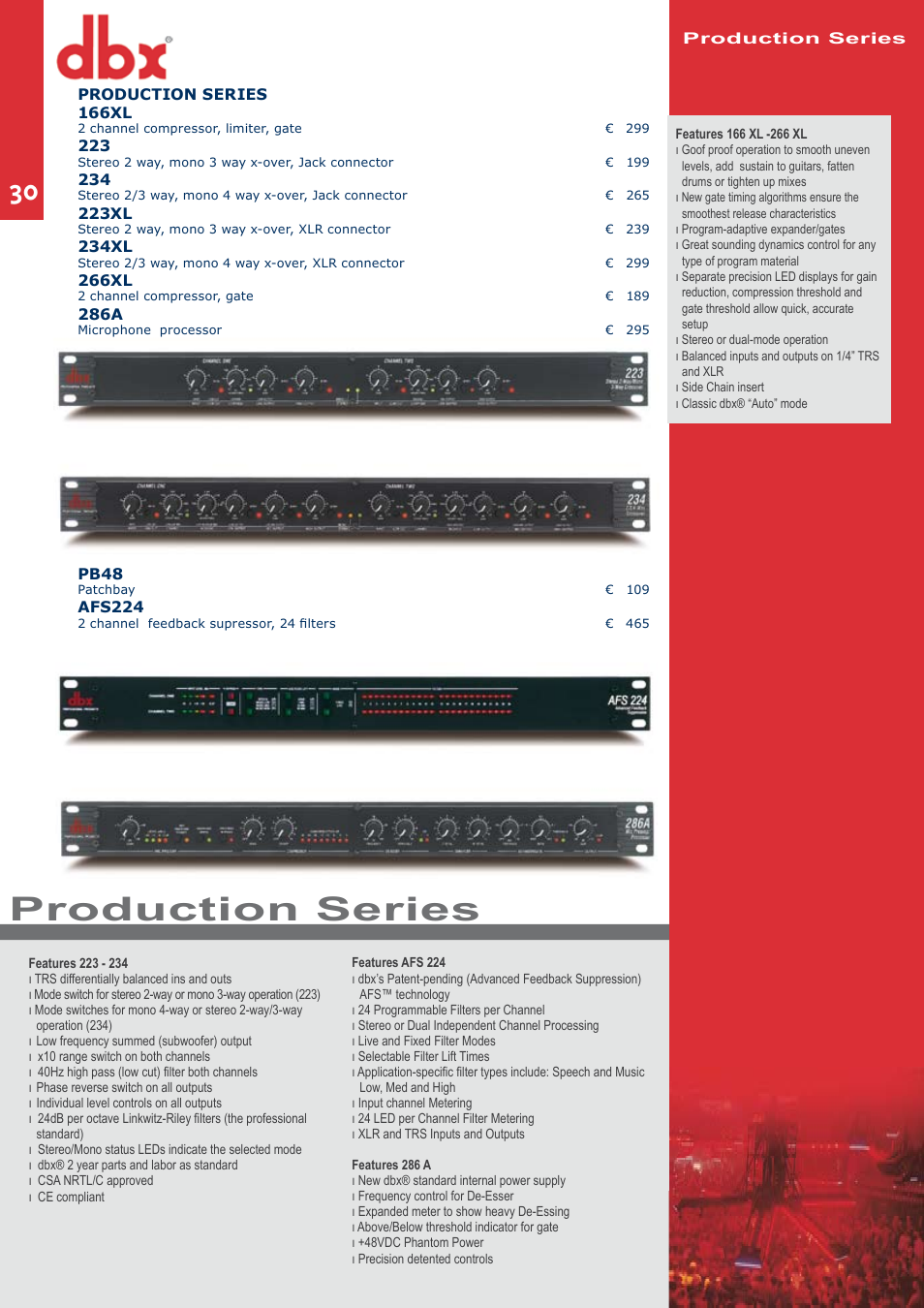 Production series | JBL C414B-XLII+H85 User Manual | Page 30 / 52