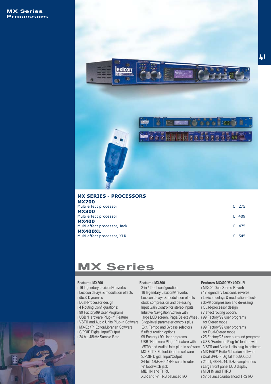 Mx series | JBL C414B-XLII+H85 User Manual | Page 41 / 52