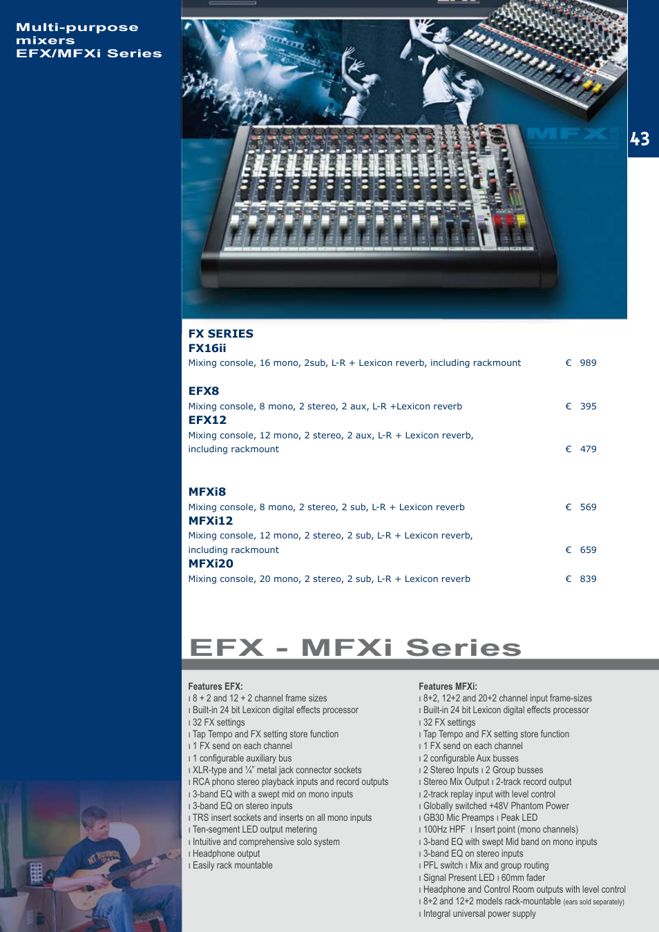Efx - mfxi series | JBL C414B-XLII+H85 User Manual | Page 43 / 52