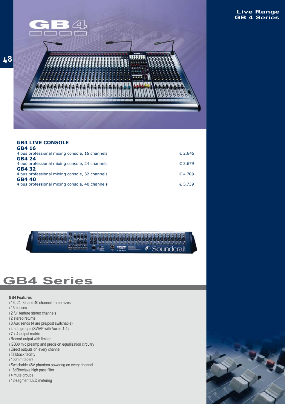 Gb4 series | JBL C414B-XLII+H85 User Manual | Page 48 / 52