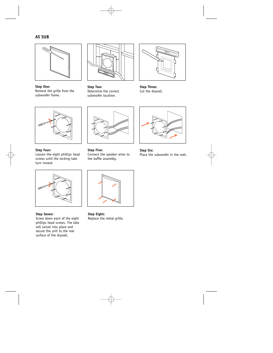 As sub | JBL Loudspeakers AS5 User Manual | Page 7 / 12