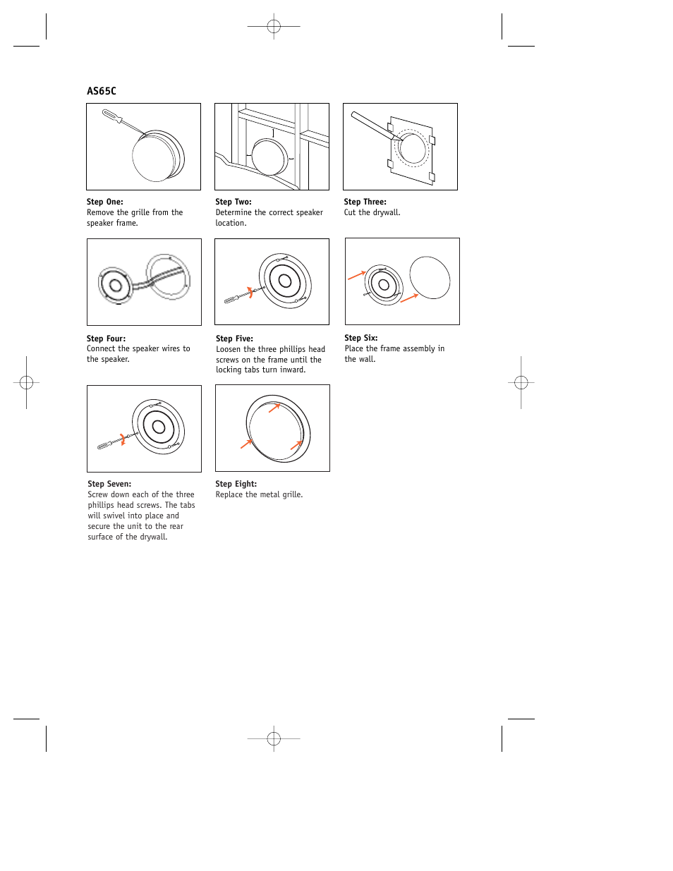 As65c | JBL Loudspeakers AS5 User Manual | Page 8 / 12