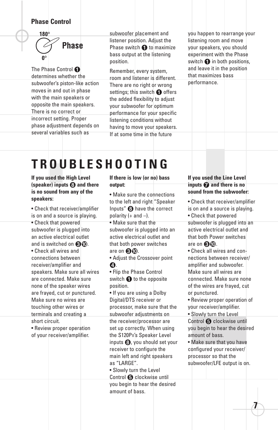 JBL STUDIOTM SERIES S120PII User Manual | Page 8 / 8