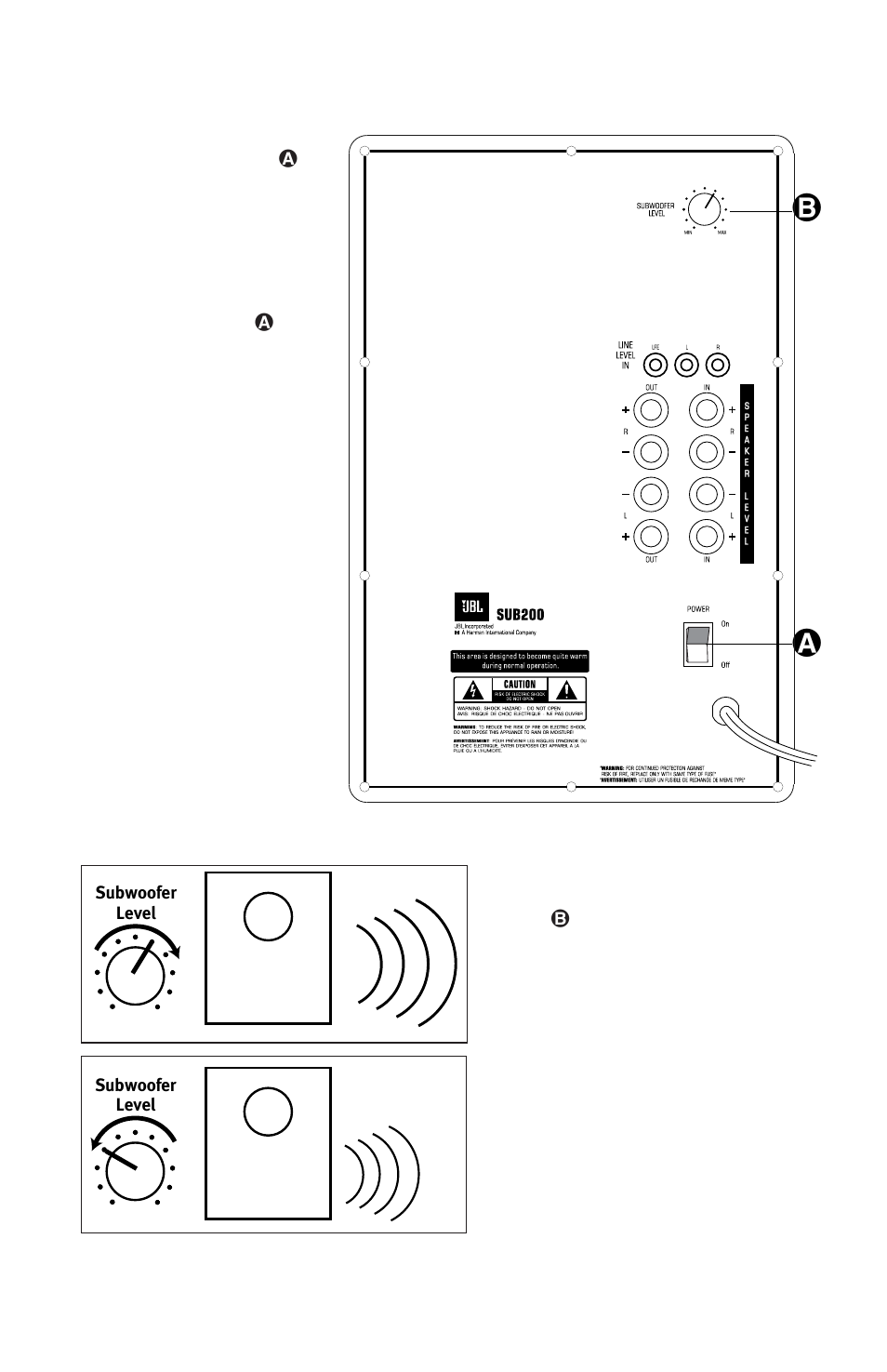 Operation | JBL SURROUND CINEMA SCS200.7 User Manual | Page 10 / 12