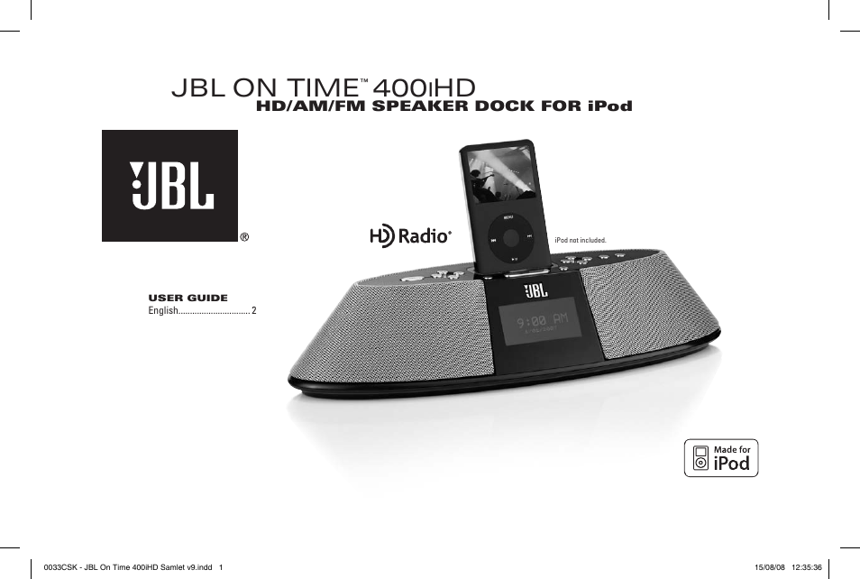 JBL 400IHD User Manual | 23 pages