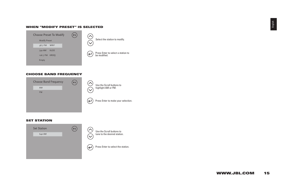 JBL 400IHD User Manual | Page 15 / 23