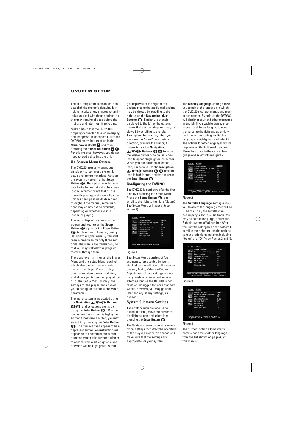 JBL DVD280 User Manual | Page 22 / 48