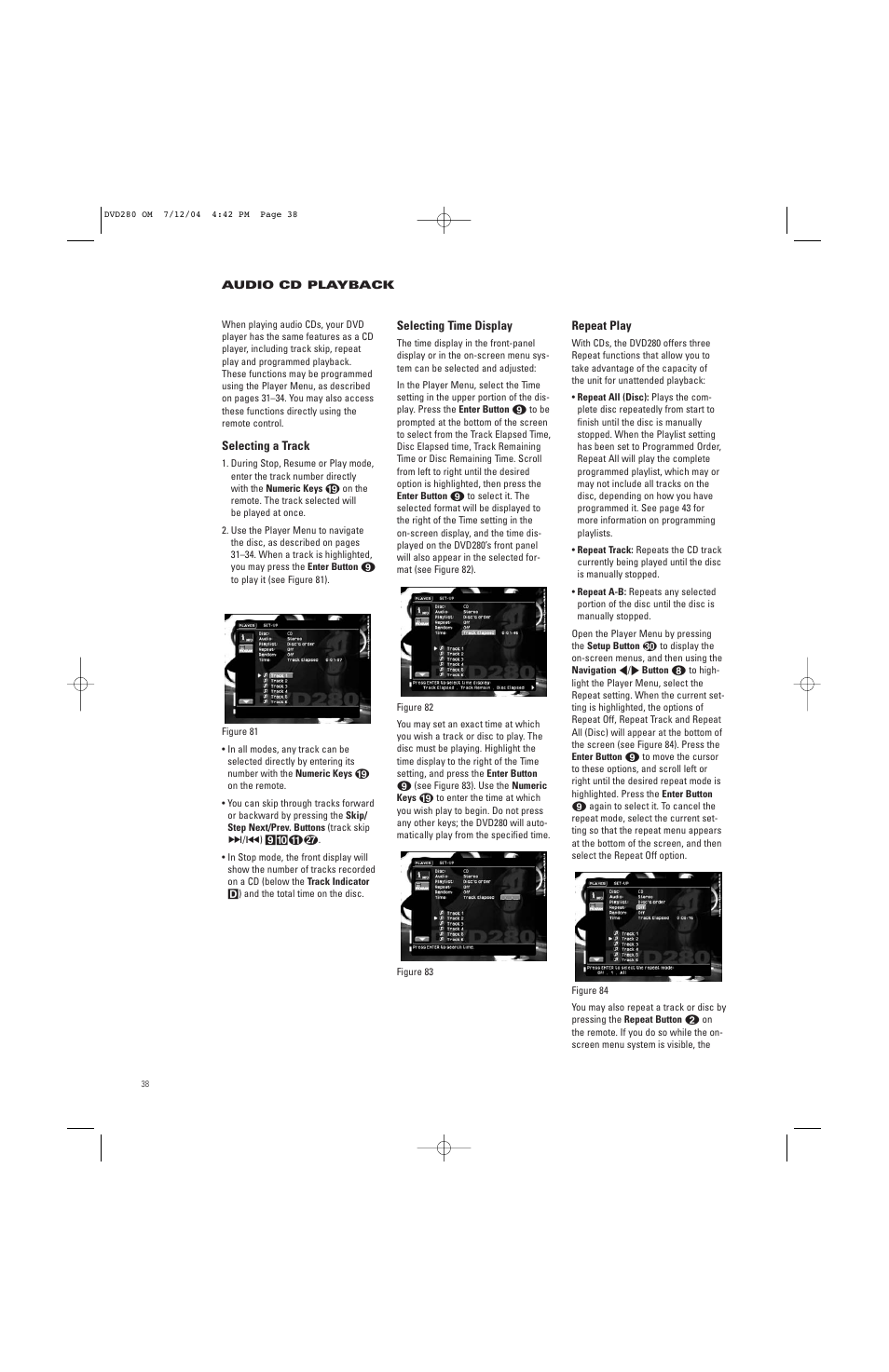 JBL DVD280 User Manual | Page 38 / 48