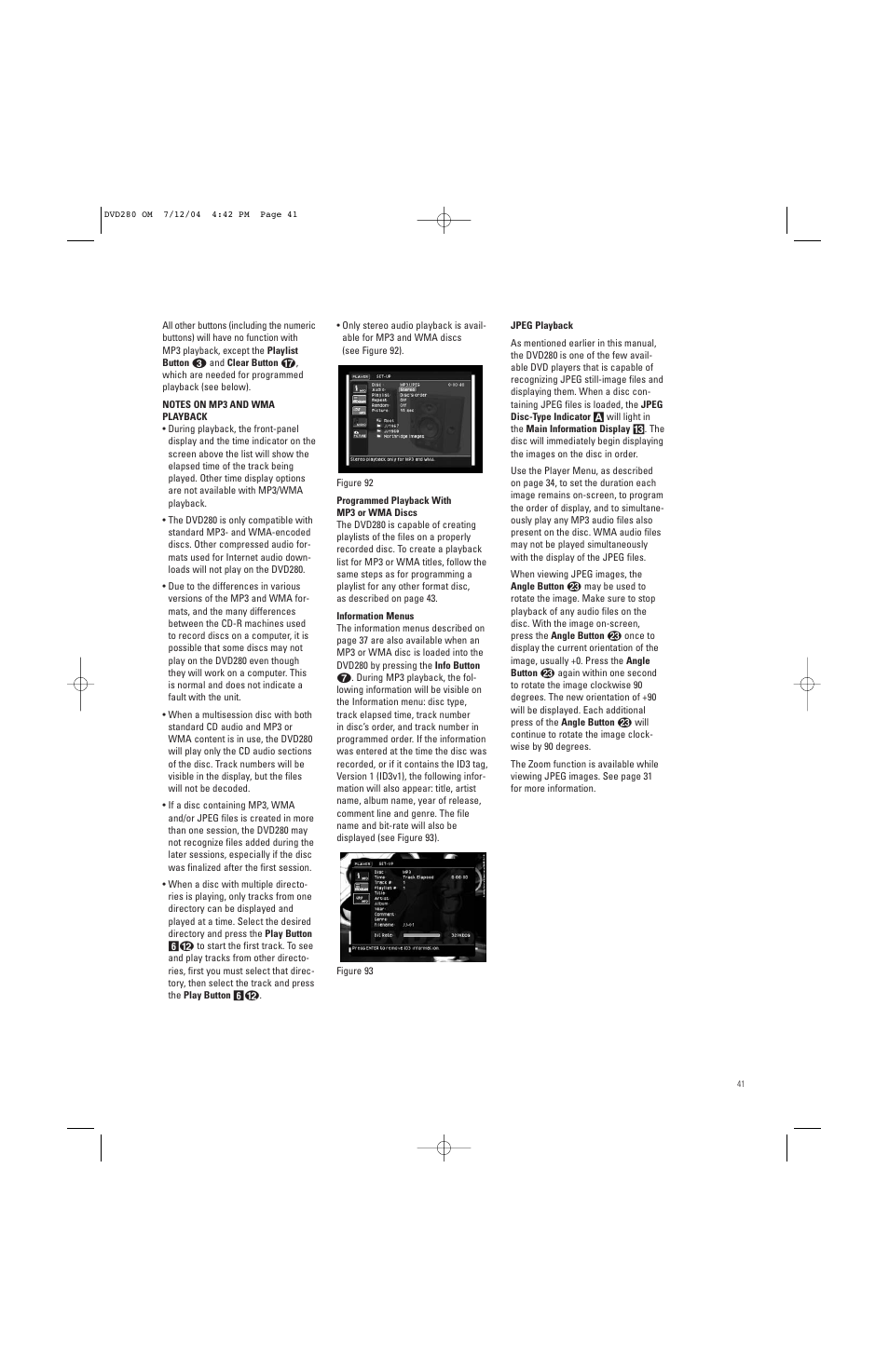 JBL DVD280 User Manual | Page 41 / 48