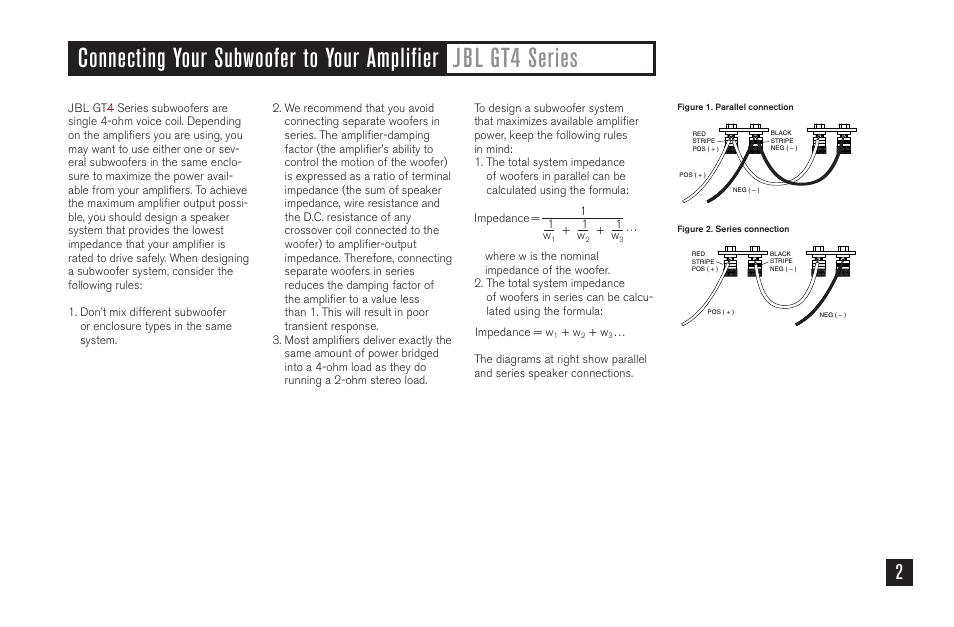 JBL GT4-10 User Manual | Page 3 / 4