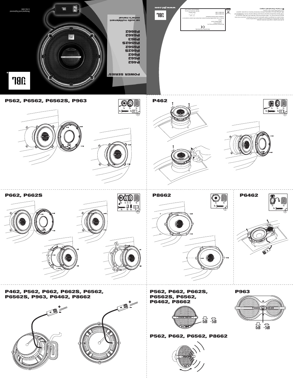 JBL Power Series P6562 User Manual | Page 2 / 11