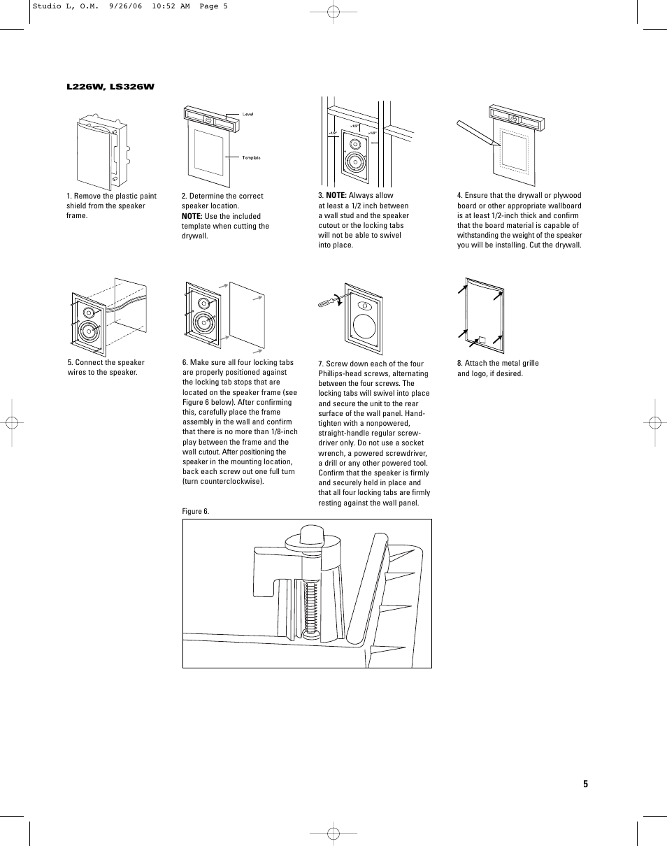 JBL L226C User Manual | Page 5 / 8