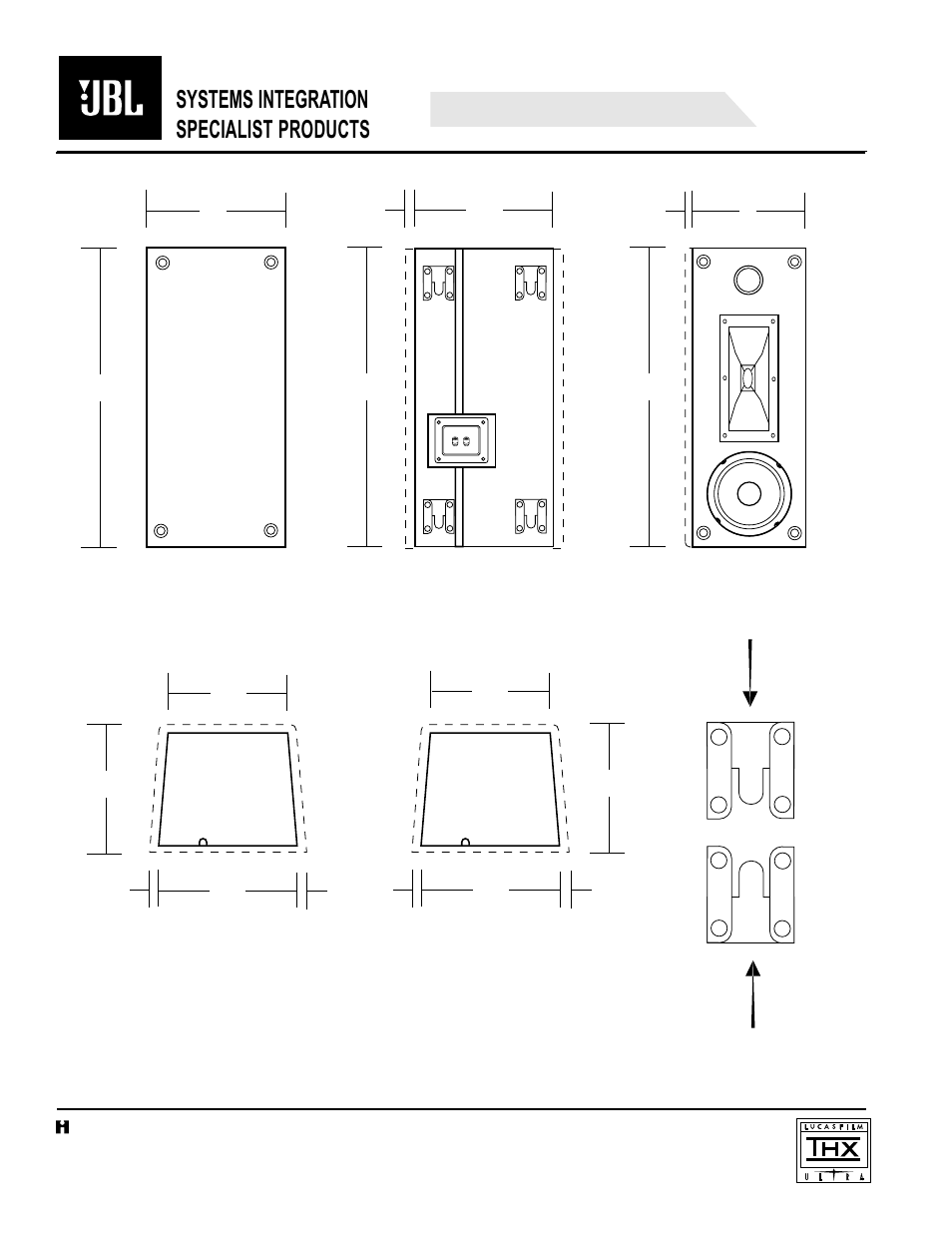 Quick spec, Systems integration specialist products | JBL S2A User Manual | Page 2 / 2