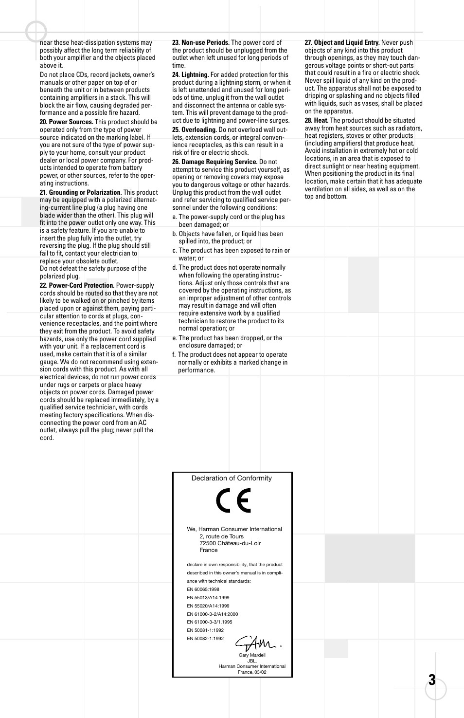 JBL ATX100S User Manual | Page 3 / 10