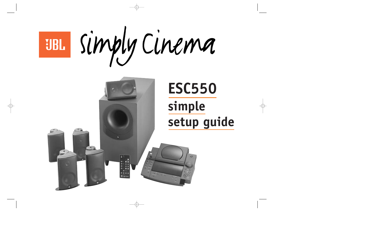 JBL ESC550 User Manual | 24 pages