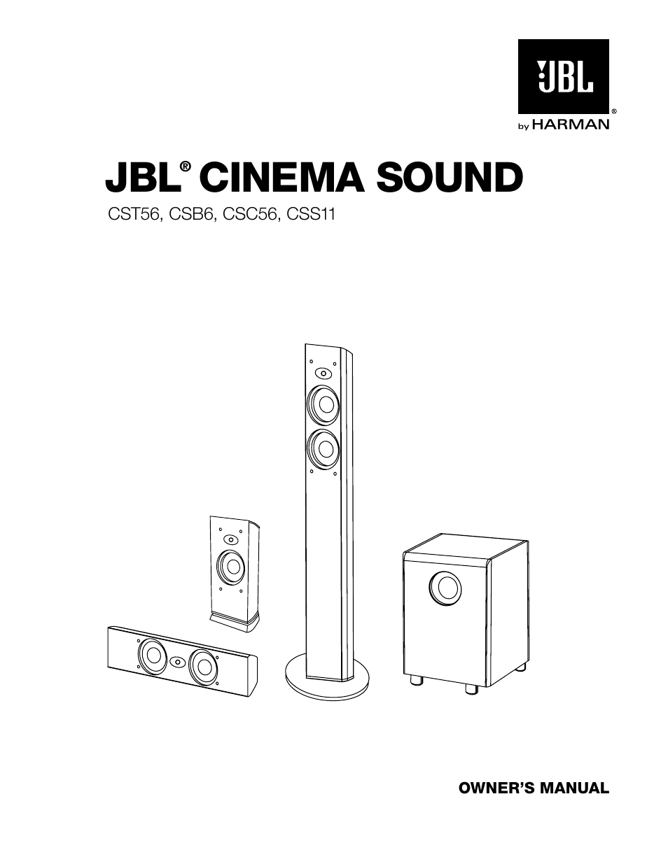 JBL CSB6 User Manual | 12 pages