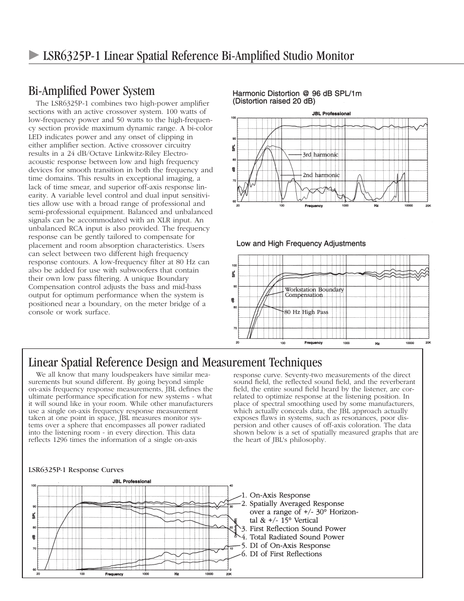 JBL LSR6325P-1 User Manual | Page 2 / 4