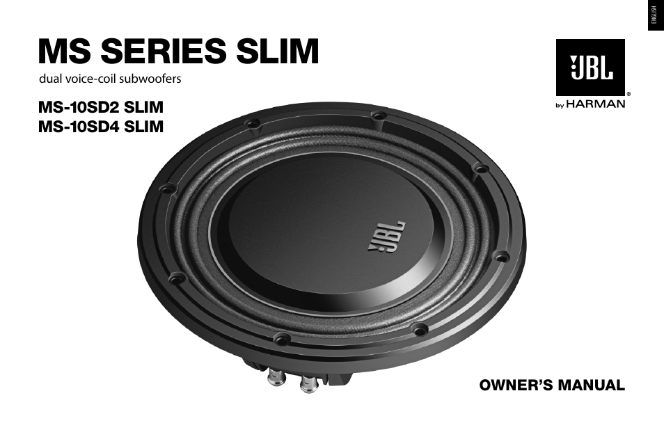 JBL MS-10SD4 SLIM User Manual | 90 pages