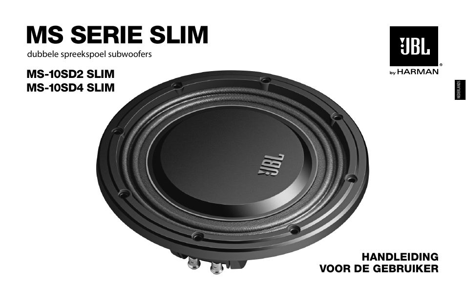 Ms serie slim, Handleiding voor de gebruiker | JBL MS-10SD4 SLIM User Manual | Page 25 / 90