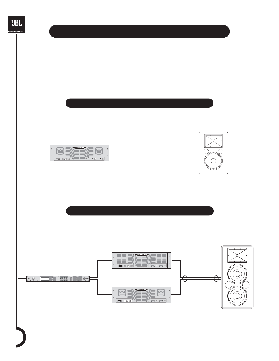 System configurations, Full-range two-way bi-amplified two-way | JBL Professional loudspeakers SR-X Series User Manual | Page 12 / 16