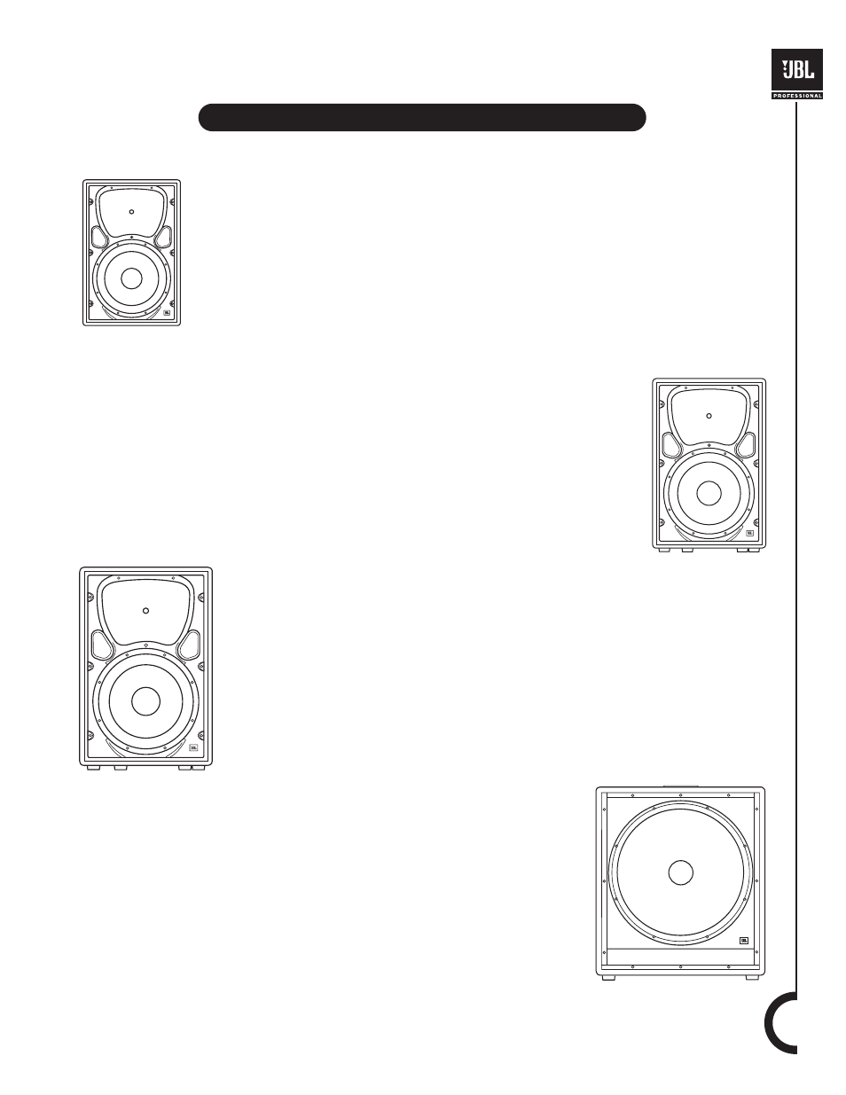 Mpro 400 series models | JBL MPro 400 User Manual | Page 7 / 16