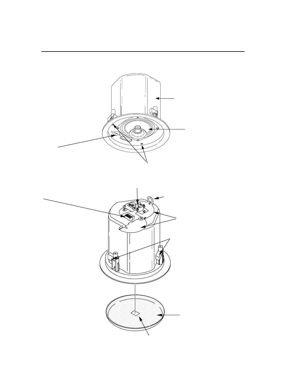 Product feature identification | JBL Ceiling Loudspeakers User Manual | Page 4 / 19