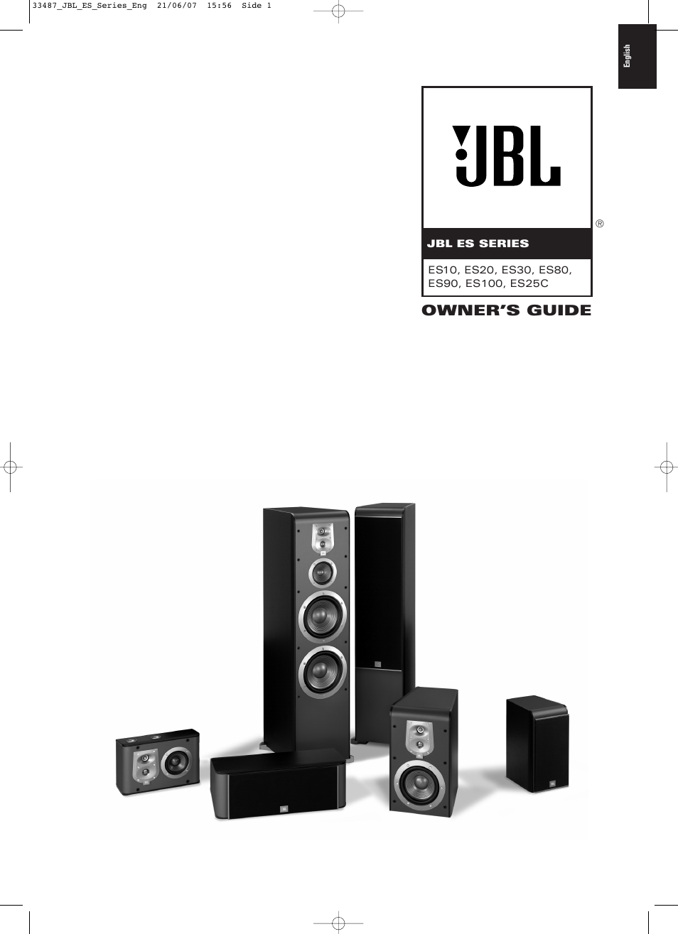 JBL ES20 User Manual | 6 pages