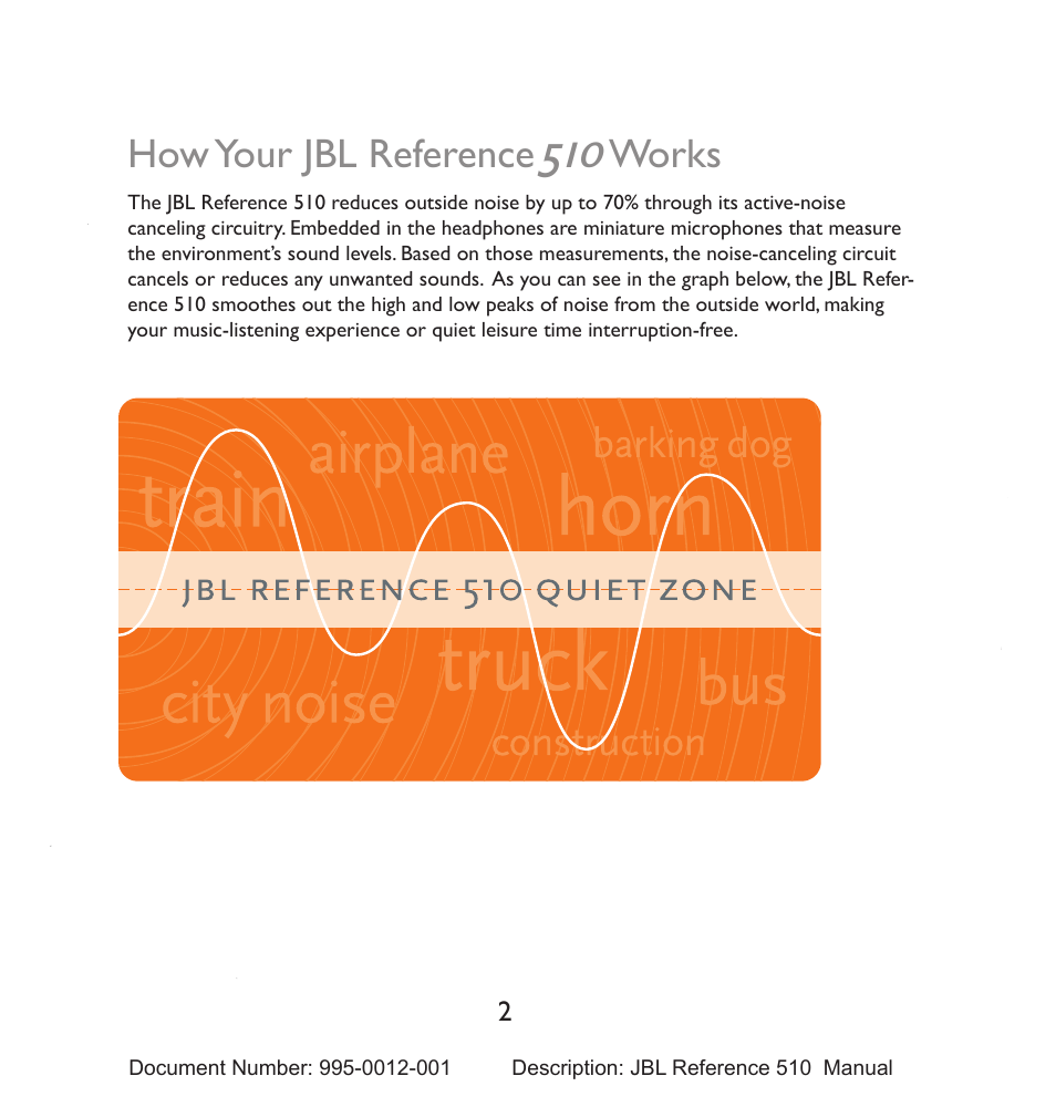 How your jbl reference, Works | JBL 510 User Manual | Page 3 / 67