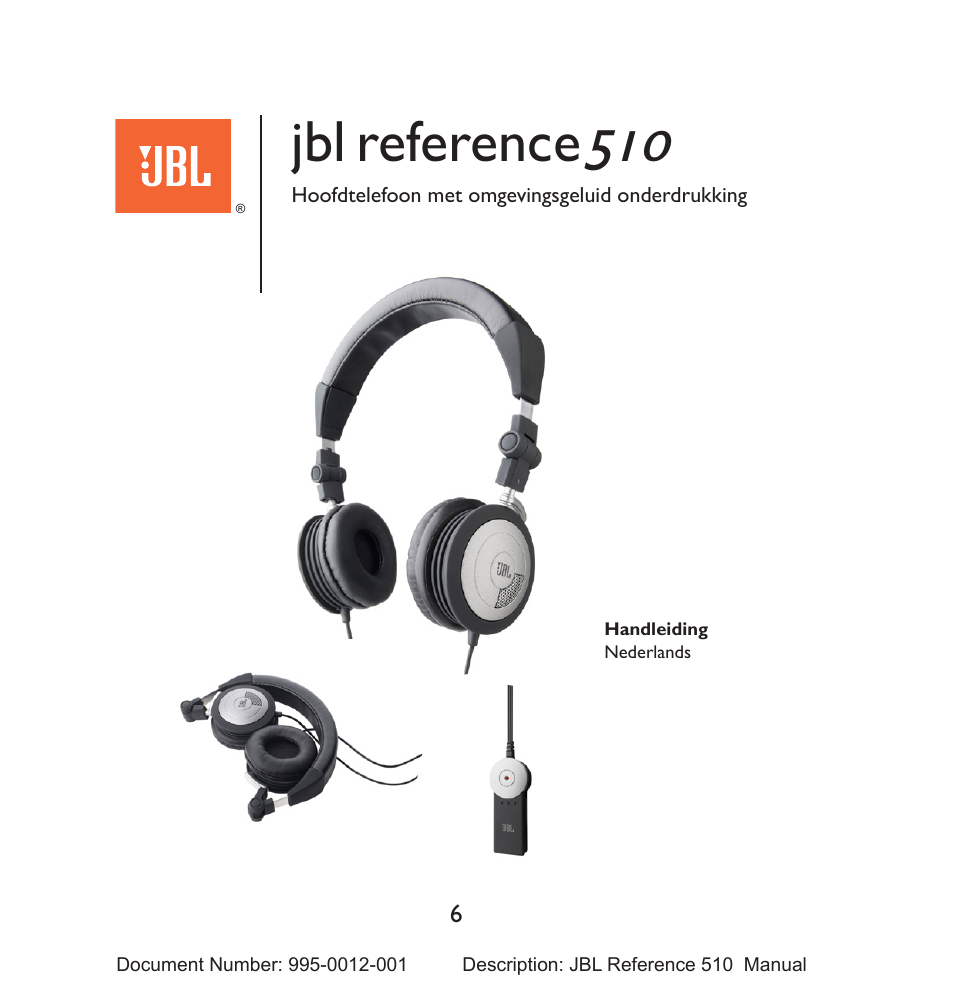 Reference | JBL 510 User Manual | Page 7 / 67
