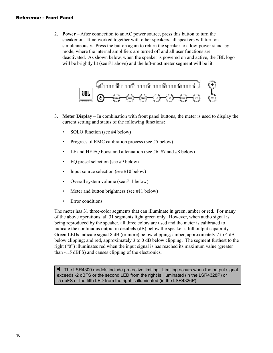 JBL LSR4326P User Manual | Page 14 / 51