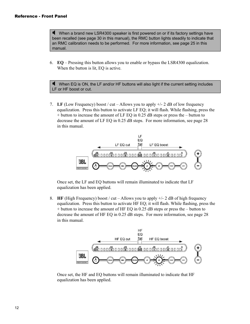 JBL LSR4326P User Manual | Page 16 / 51