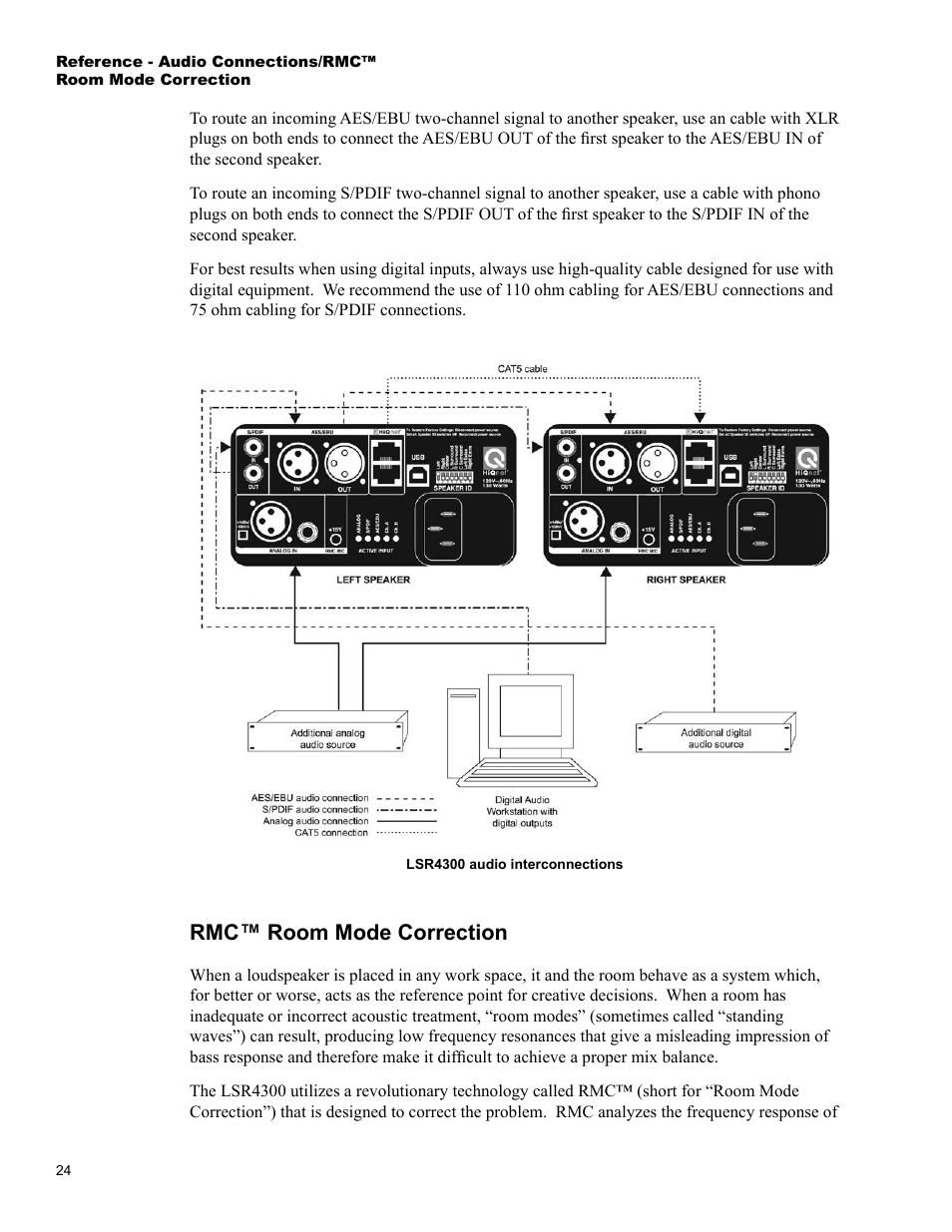 Rmc room mode correction, Rmc™ room mode correction | JBL LSR4326P User Manual | Page 28 / 51