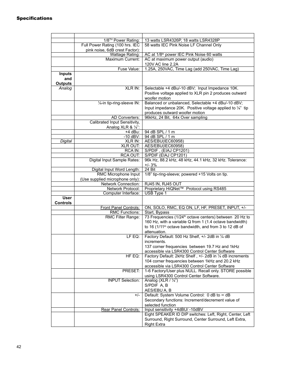 JBL LSR4326P User Manual | Page 46 / 51