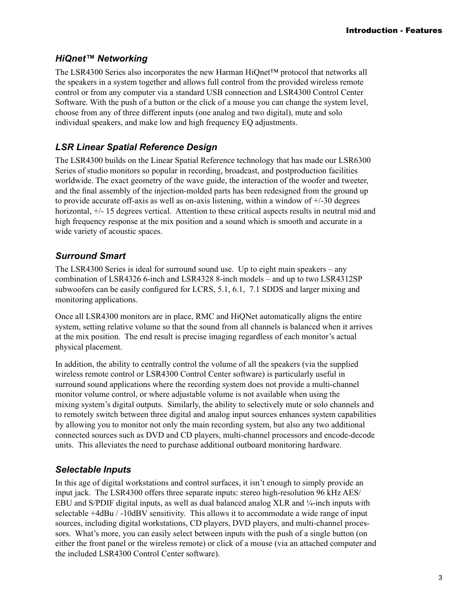 JBL LSR4326P User Manual | Page 7 / 51