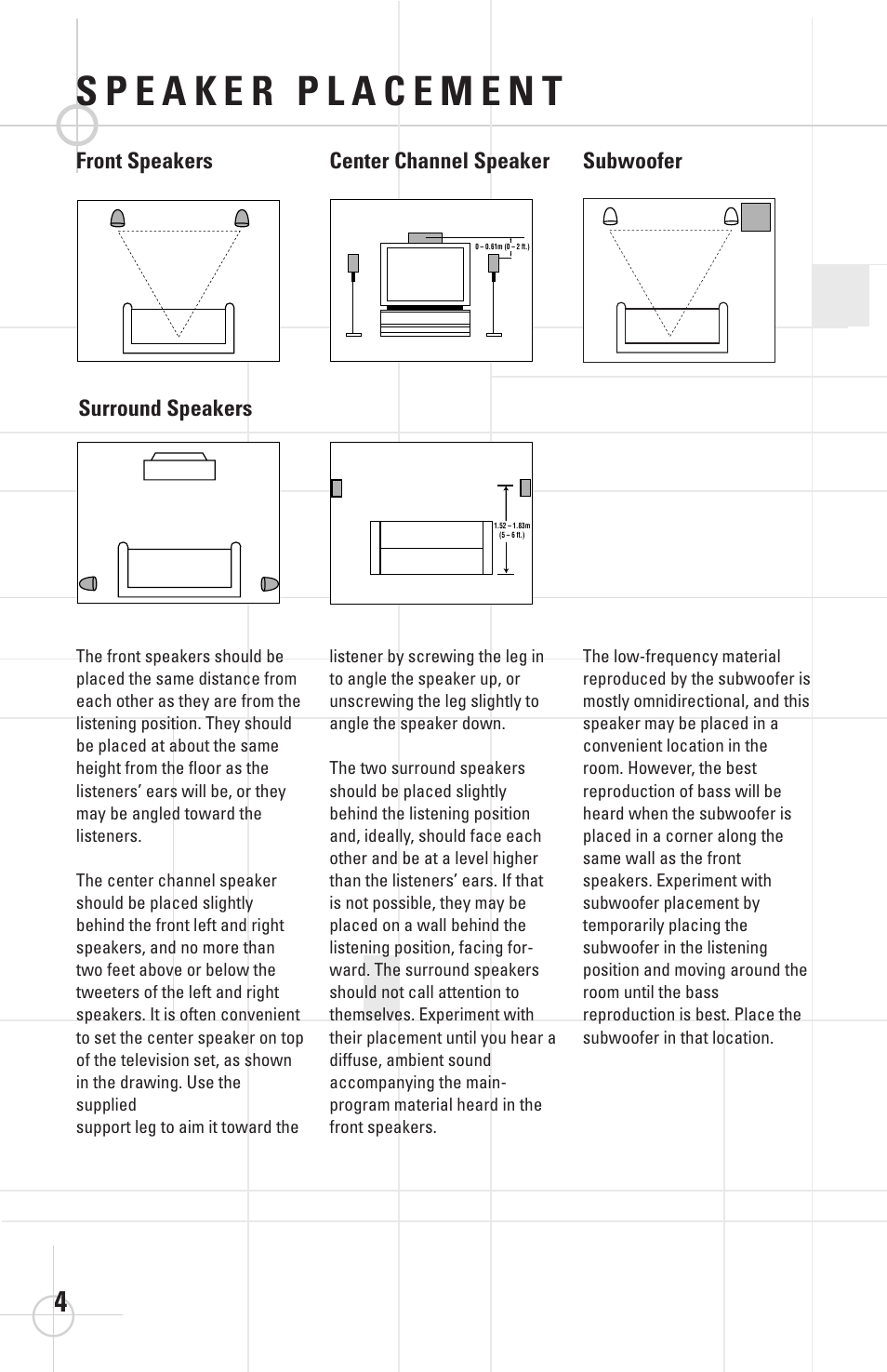 JBL SCS138 User Manual | Page 4 / 12