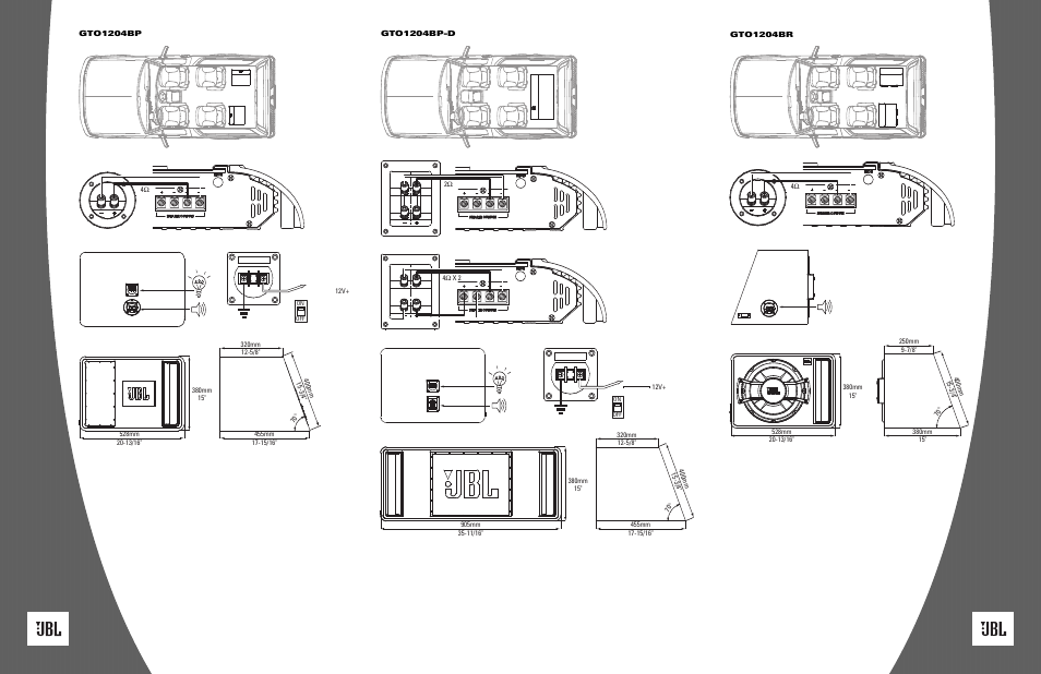 JBL GTO1204BP User Manual | Page 2 / 2