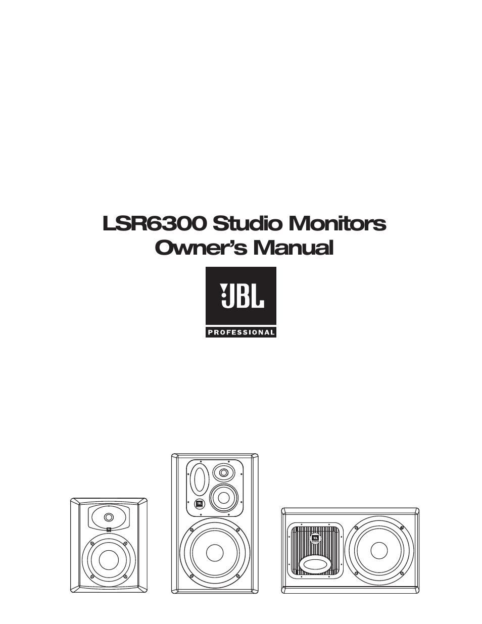 JBL LSR6300 User Manual | 24 pages