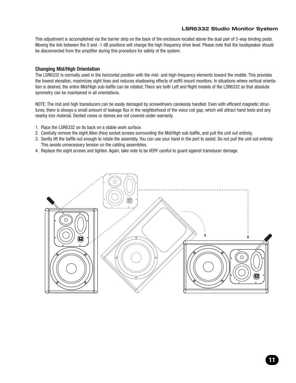 JBL LSR6300 User Manual | Page 11 / 24