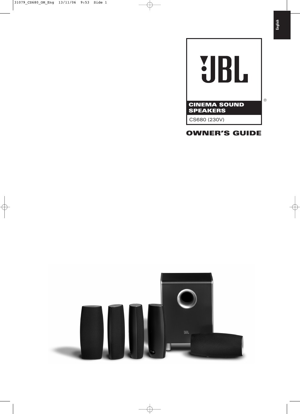 JBL CS680 (230V) User Manual | 10 pages