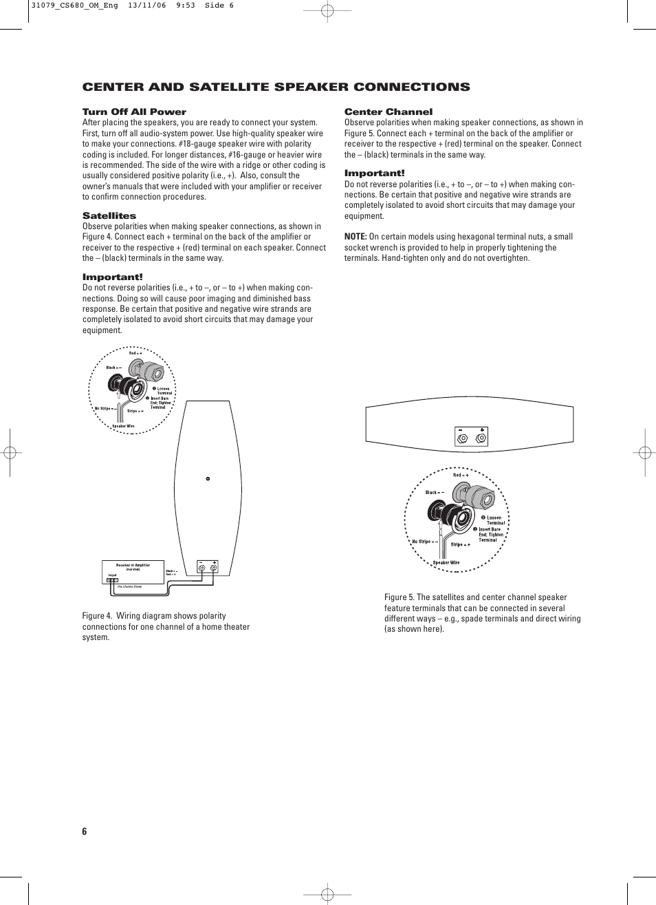 JBL CS680 (230V) User Manual | Page 6 / 10